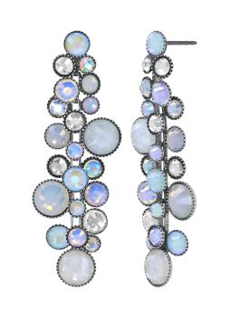 Weiß - Water Cascade earrings - Konplott